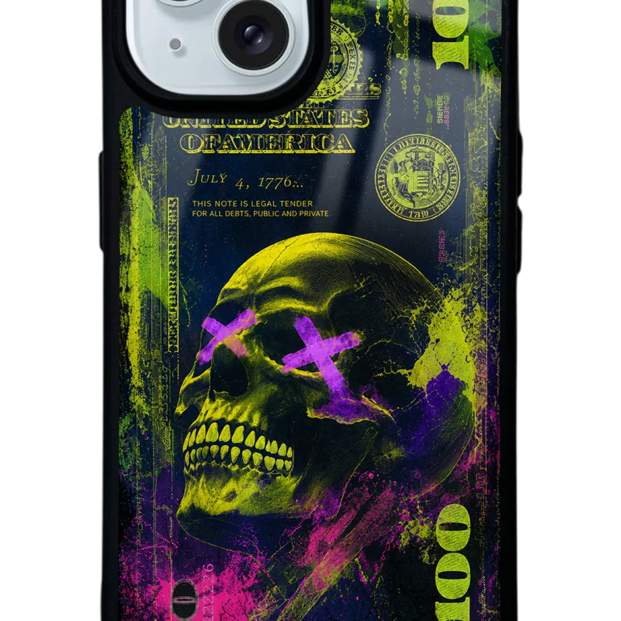 Yellow Neon Skull Chaos Glossy Telefon Kılıfı Yellow Neon Skull Chaos Glossy Telefon Kılıfı