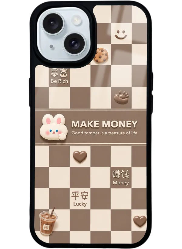 Brown Make Money Glossy Telefon Kılıfı