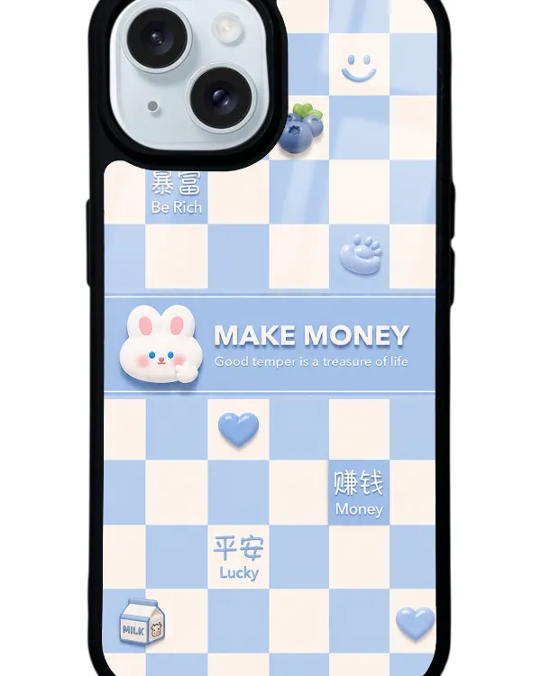 Blue Make Money Glossy Telefon Kılıfı