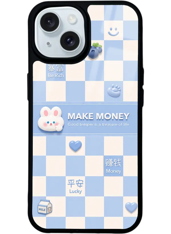 Blue Make Money Glossy Telefon Kılıfı