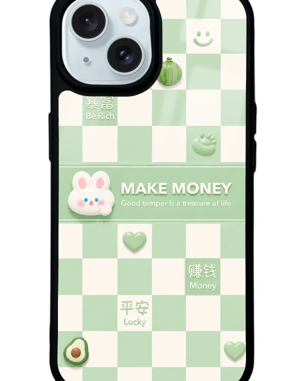 Green Make Money Glossy Telefon Kılıfı