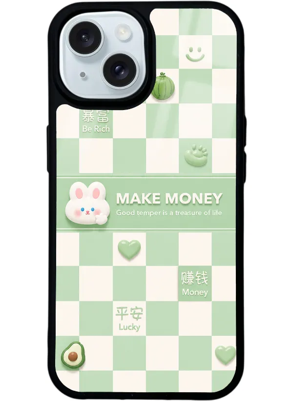 Green Make Money Glossy Telefon Kılıfı