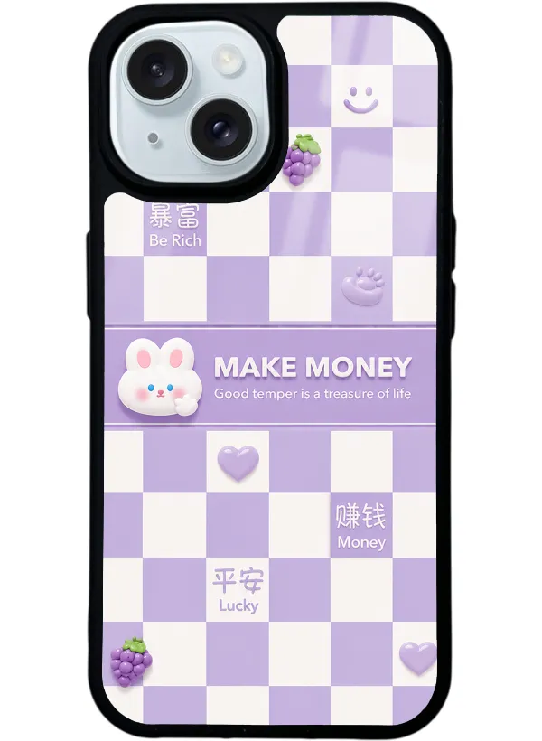 Purple Make Money Glossy Telefon Kılıfı
