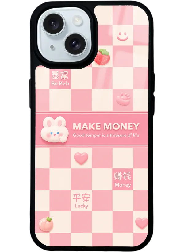 Pink Make Money Glossy Telefon Kılıfı