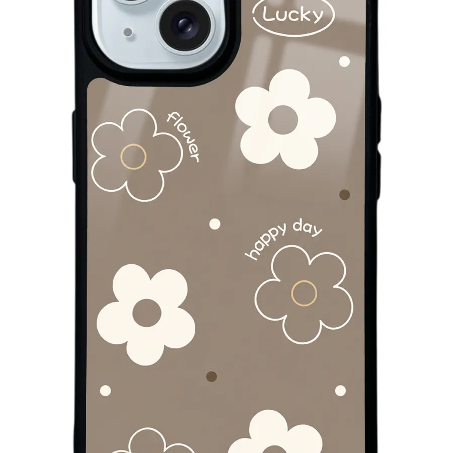 Brown Lucky Happy Day Glossy Telefon Kılıfı Brown Lucky Happy Day Glossy Telefon Kılıfı
