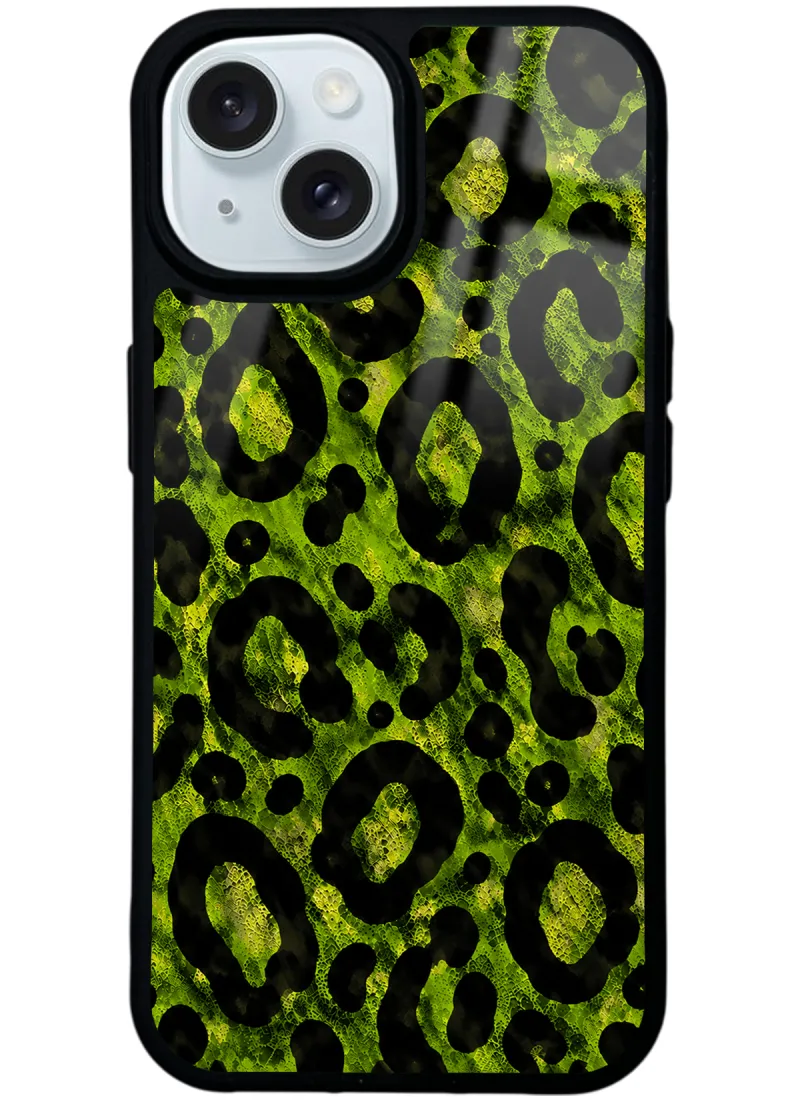 Green Leopar Glossy Telefon Kılıfı Green Leopar Glossy Telefon Kılıfı