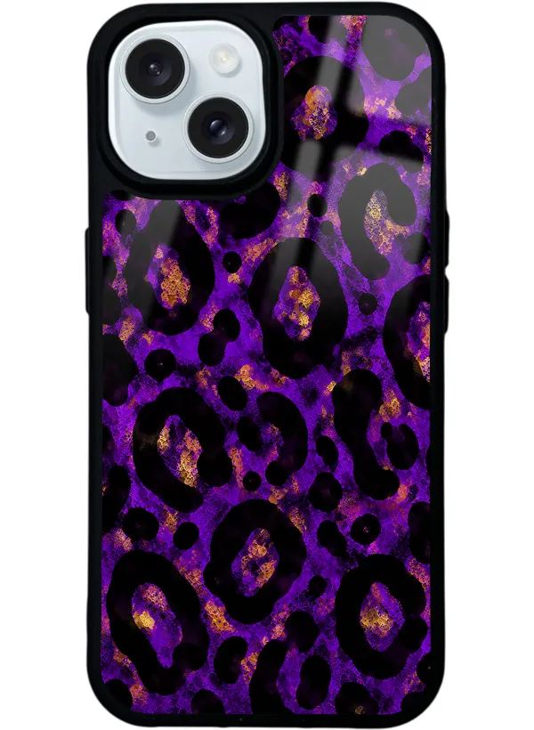 Purple Leopar Glossy Telefon Kılıfı