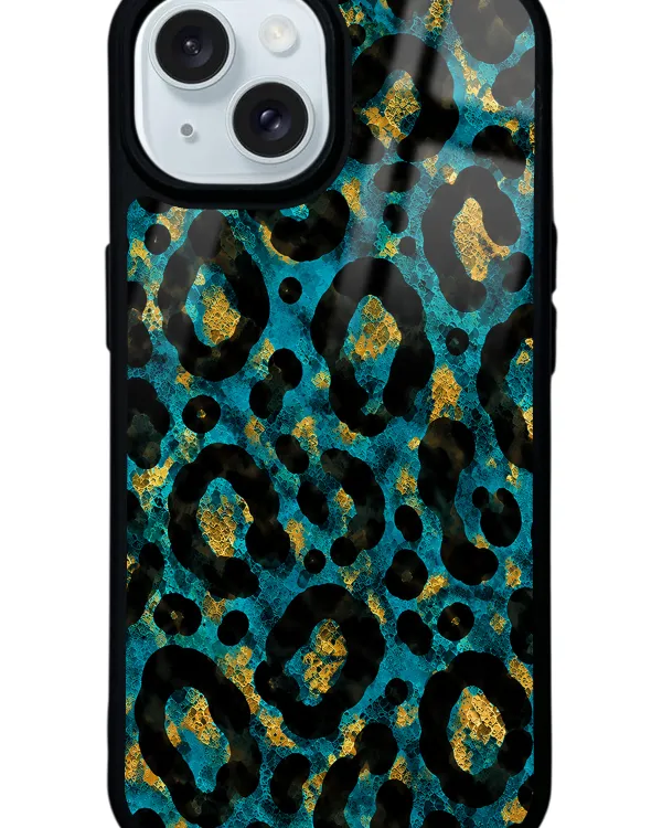 Blue Leopar Glossy Telefon Kılıfı