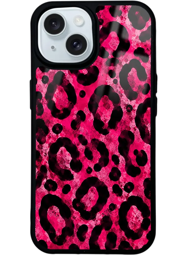 Pink Leopar Glossy Telefon Kılıfı