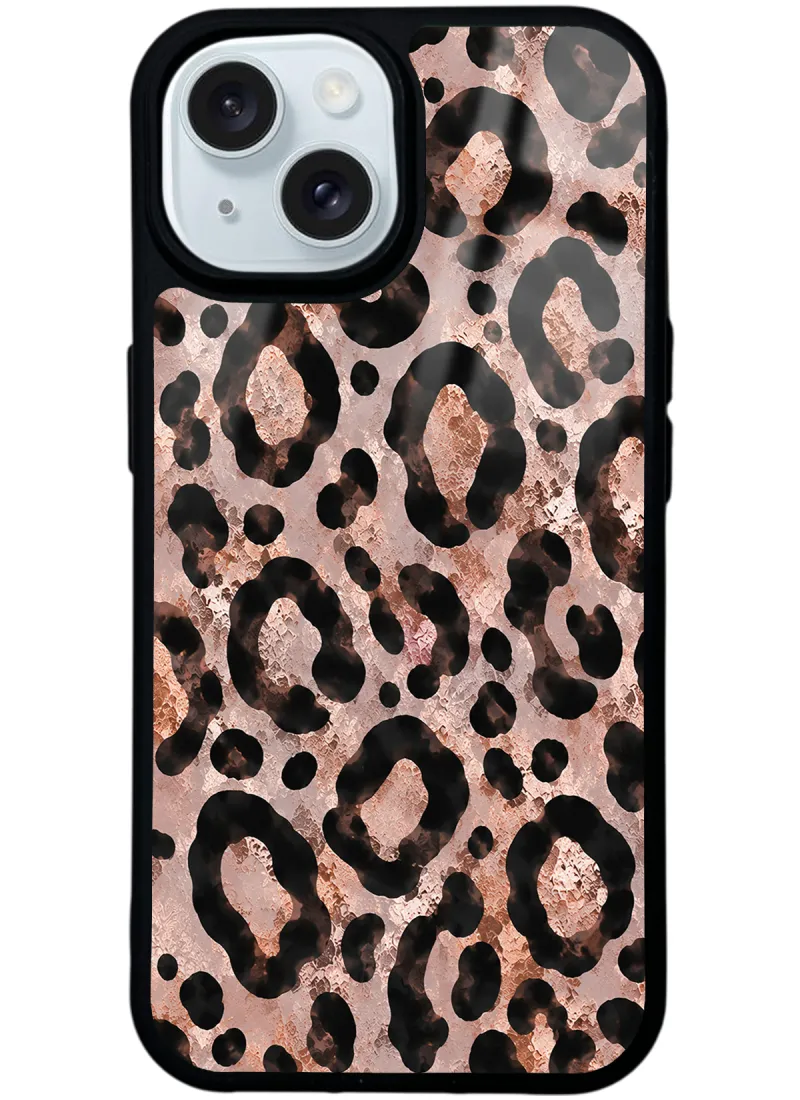 Rose Gold Leopar Glossy Telefon Kılıfı Rose Gold Leopar Glossy Telefon Kılıfı