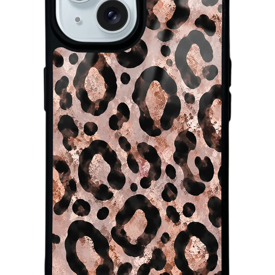 Rose Gold Leopar Glossy Telefon Kılıfı Rose Gold Leopar Glossy Telefon Kılıfı