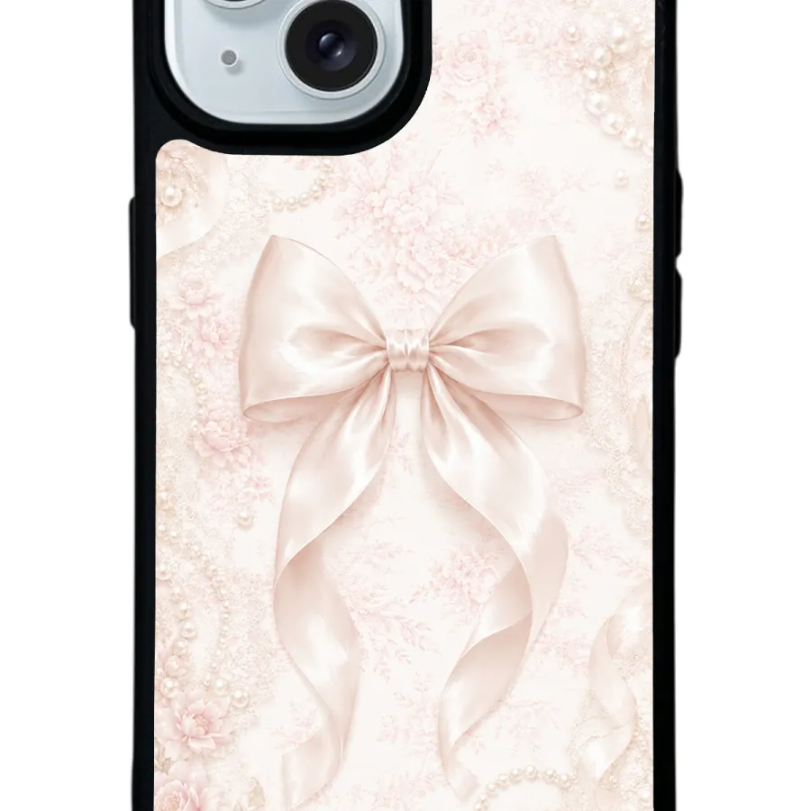 Blush Pearl Bow Glossy Telefon Kılıfı Blush Pearl Bow Glossy Telefon Kılıfı