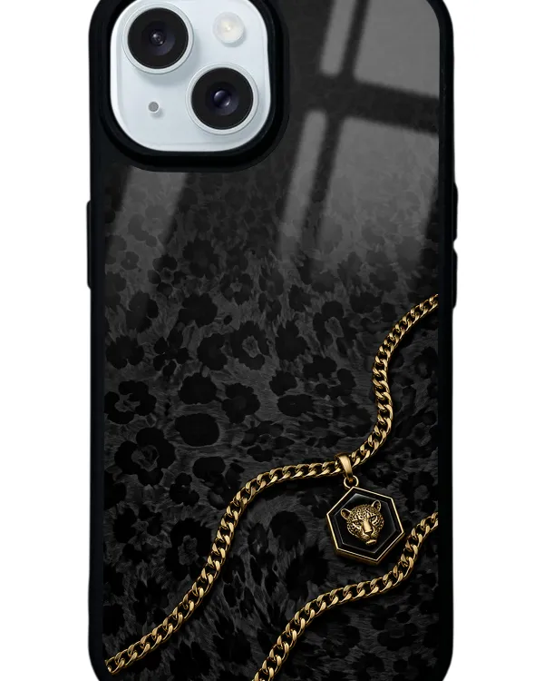 Black Panther Gold Glossy Telefon Kılıfı
