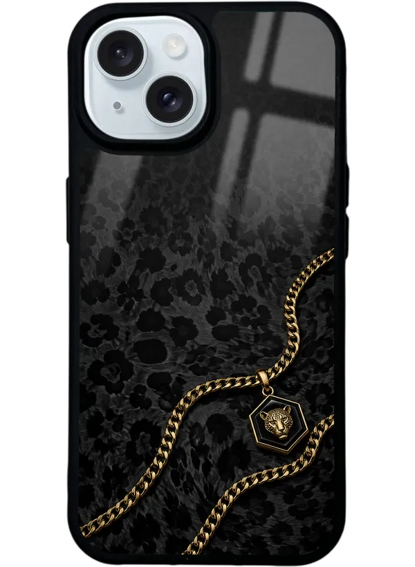Black Panther Gold Glossy Telefon Kılıfı