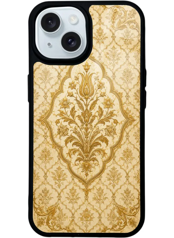 Ivory Ottoman Gold Glossy Telefon Kılıfı