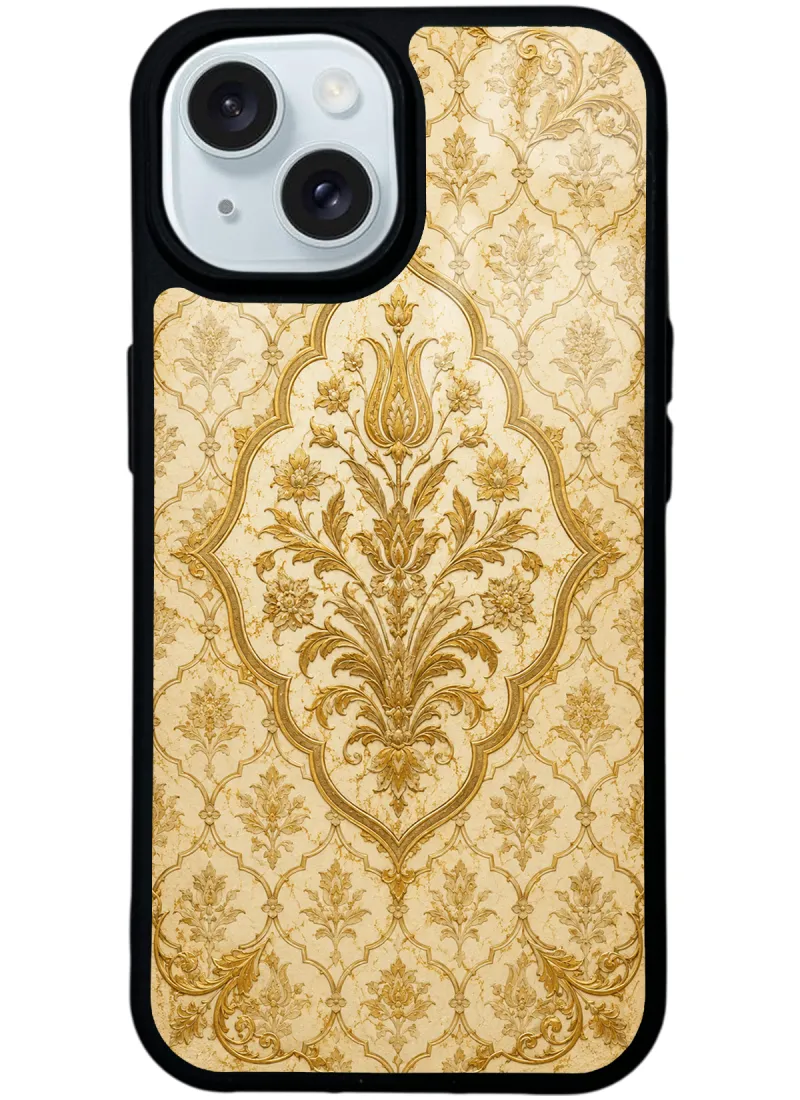 Ivory Ottoman Gold Glossy Telefon Kılıfı Ivory Ottoman Gold Glossy Telefon Kılıfı