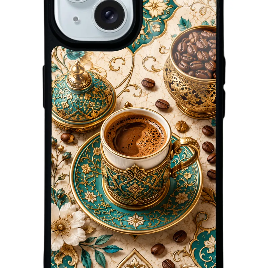 Turquoise Ottoman Coffee Glossy Telefon Kılıfı Turquoise Ottoman Coffee Glossy Telefon Kılıfı