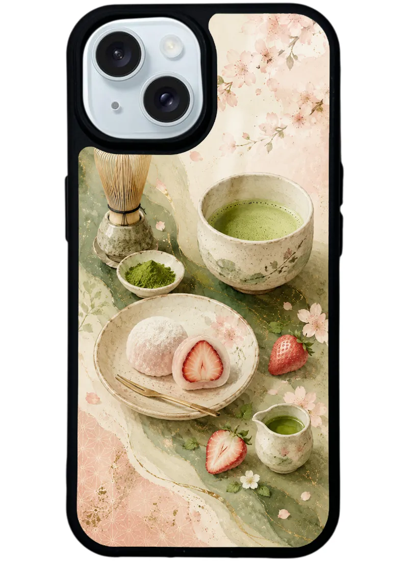 Sakura Matcha Mochi Glossy Telefon Kılıfı Sakura Matcha Mochi Glossy Telefon Kılıfı