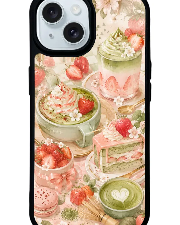 Blush Matcha Garden Glossy Telefon Kılıfı