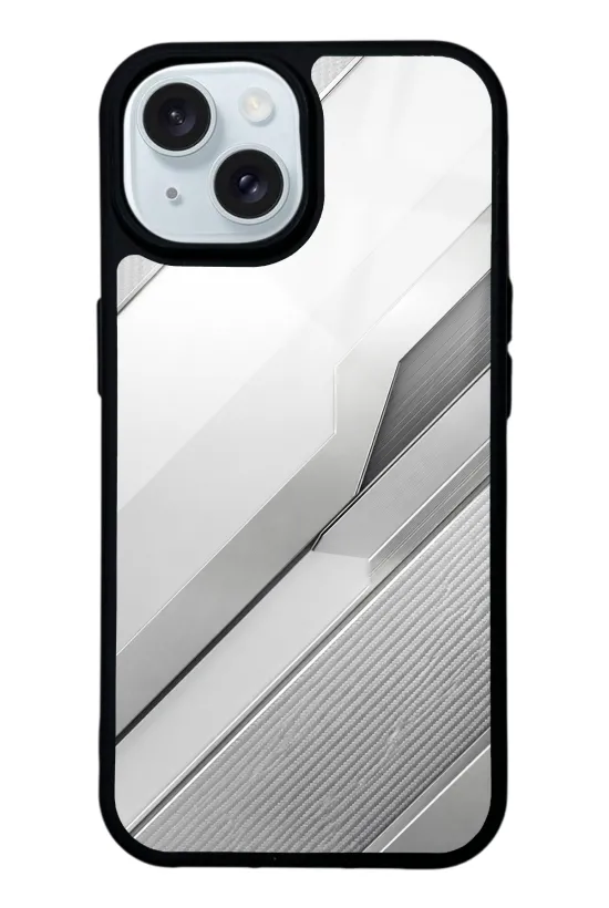 Silver Titanium Edge Glossy Telefon Kılıfı