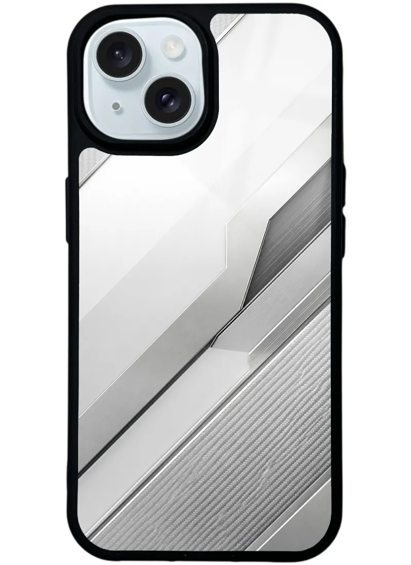 Silver Titanium Edge Glossy Telefon Kılıfı