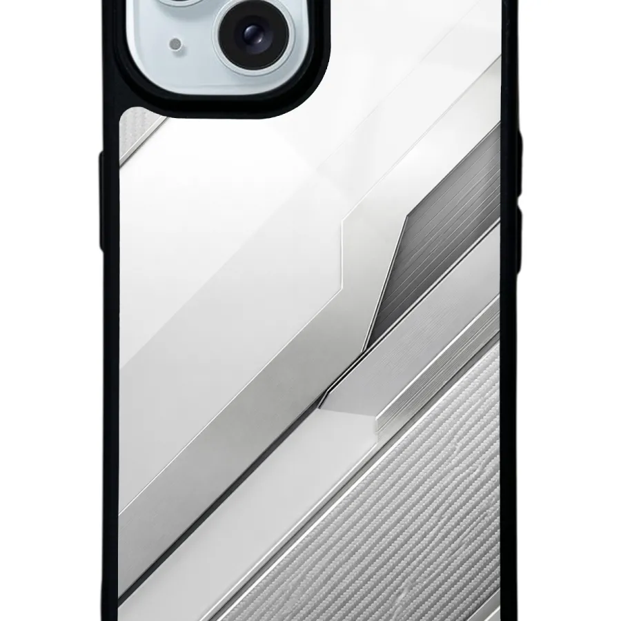 Silver Titanium Edge Glossy Telefon Kılıfı