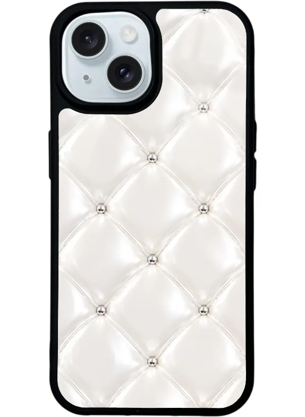 Ivory Diamond Cushion Glossy Telefon Kılıfı