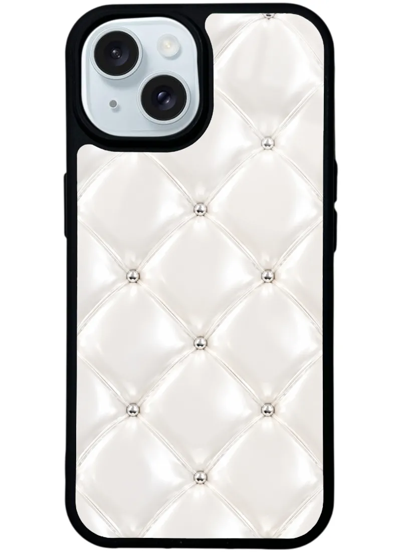 Ivory Diamond Cushion Glossy Telefon Kılıfı