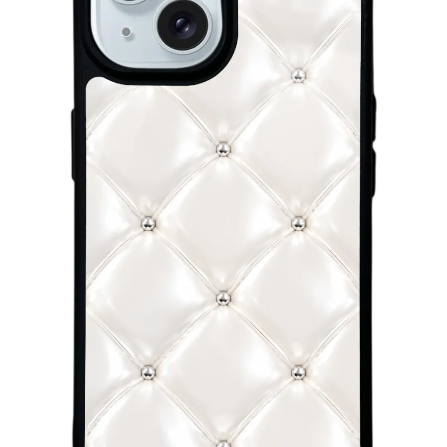 Ivory Diamond Cushion Glossy Telefon Kılıfı