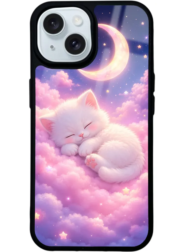 Moonlit Dream Kitten Glossy Telefon Kılıfı