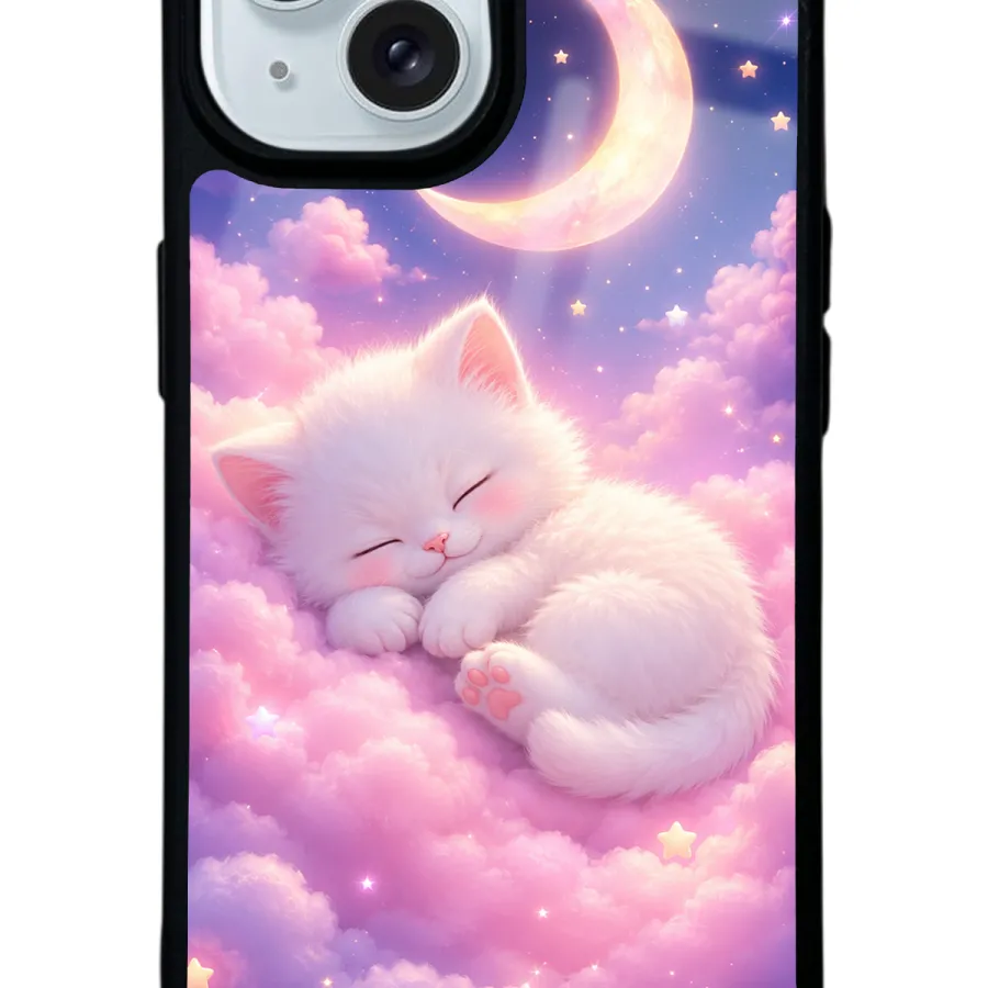 Moonlit Dream Kitten Glossy Telefon Kılıfı Moonlit Dream Kitten Glossy Telefon Kılıfı