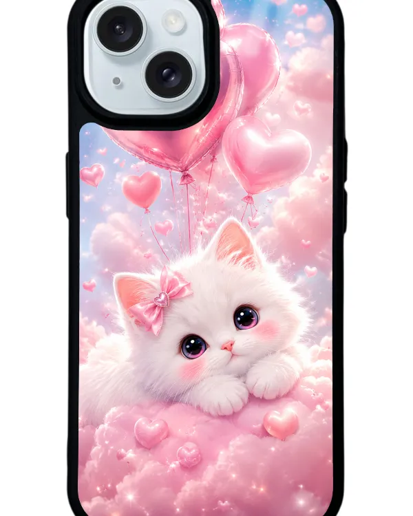 Cupid Cloud Kitty Glossy Telefon Kılıfı