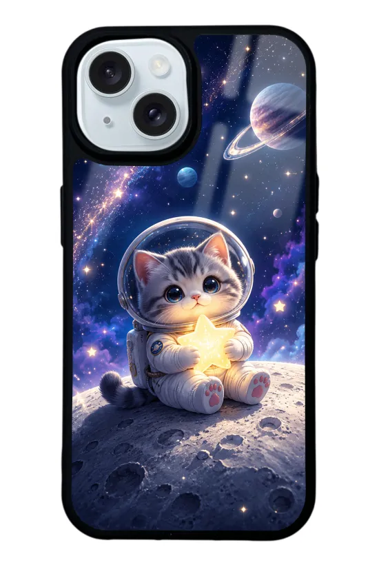 Starlight Space Kitty Glossy Telefon Kılıfı