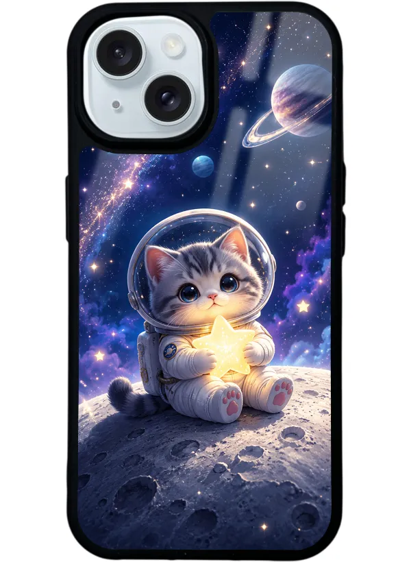 Starlight Space Kitty Glossy Telefon Kılıfı