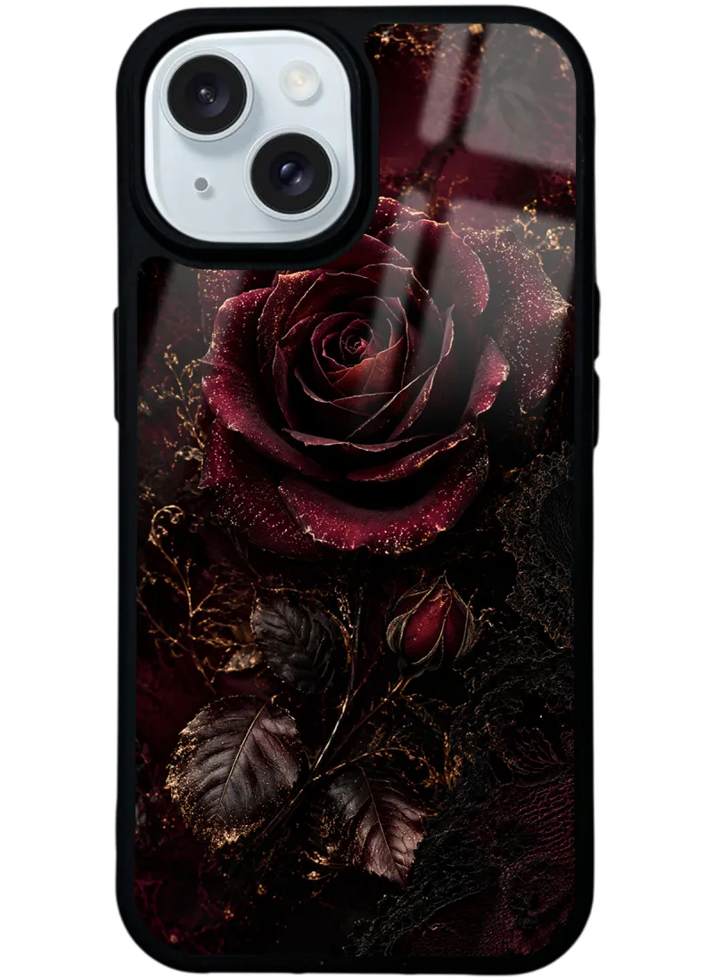 Midnight Velvet Rose Glossy Telefon Kılıfı Midnight Velvet Rose Glossy Telefon Kılıfı
