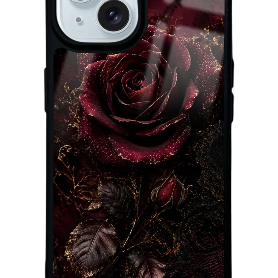 Midnight Velvet Rose Glossy Telefon Kılıfı Midnight Velvet Rose Glossy Telefon Kılıfı