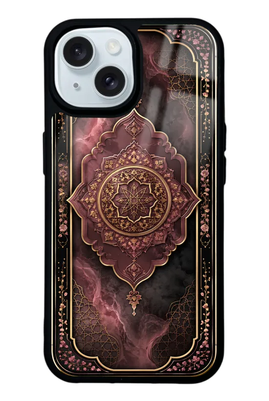 Rosewood Ottoman Medallion Glossy Telefon Kılıfı