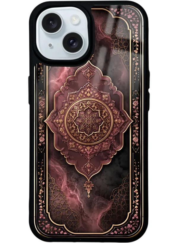Rosewood Ottoman Medallion Glossy Telefon Kılıfı