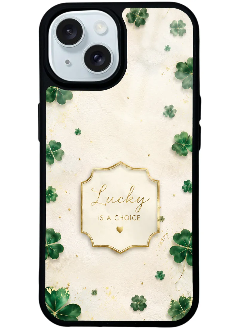 Ivory Lucky Clover Glossy Telefon Kılıfı Ivory Lucky Clover Glossy Telefon Kılıfı