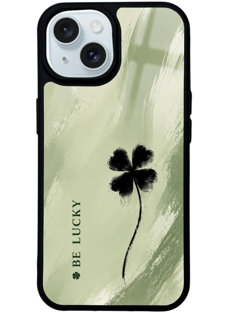 Sage Lucky Clover Glossy Telefon Kılıfı