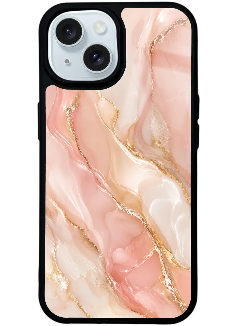 Blush Gold Marble Glossy Telefon Kılıfı Blush Gold Marble Glossy Telefon Kılıfı