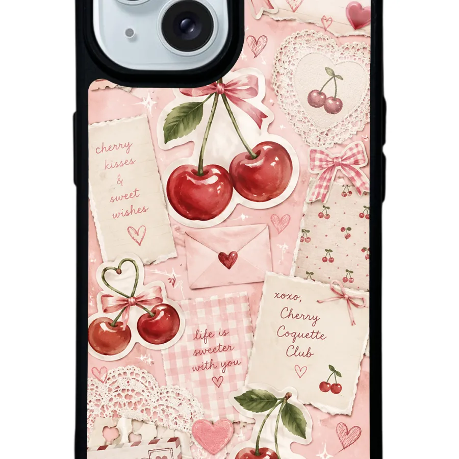 Cherry Love Letters Glossy Telefon Kılıfı Cherry Love Letters Glossy Telefon Kılıfı