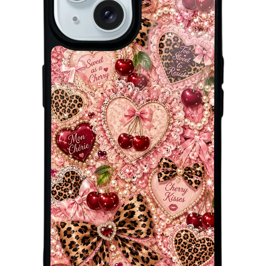 Wild Cherry Coquette Glossy Telefon Kılıfı Wild Cherry Coquette Glossy Telefon Kılıfı