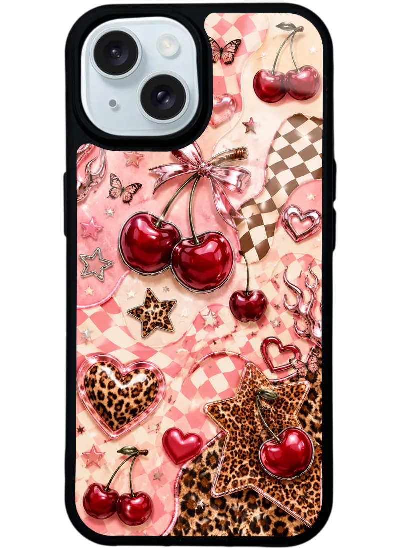 Cherry Rebel Pop Glossy Telefon Kılıfı Cherry Rebel Pop Glossy Telefon Kılıfı