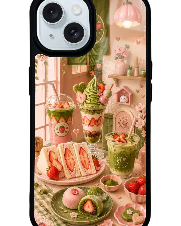Berry Matcha Corner Glossy Telefon Kılıfı