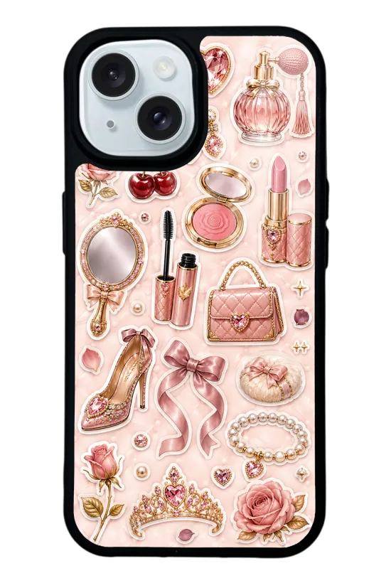 Rose Gold Glam Glossy Telefon Kılıfı