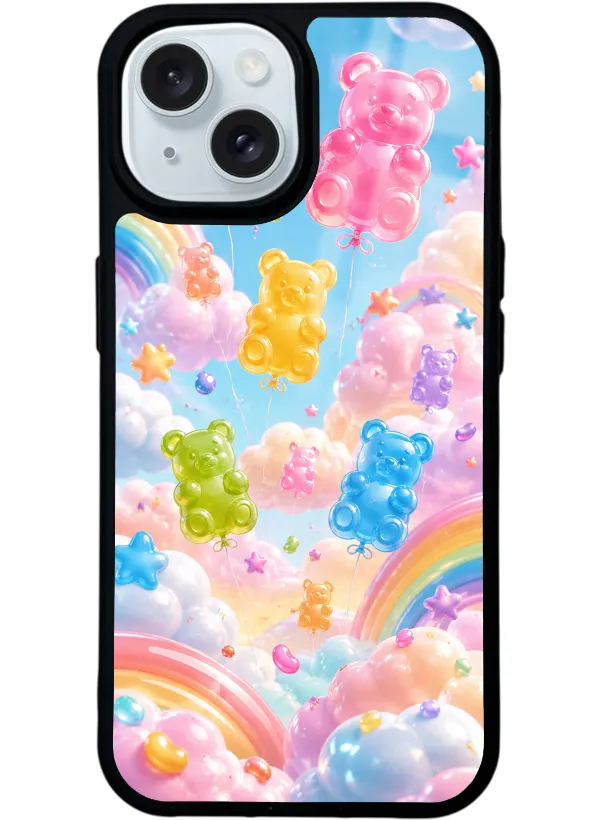 Jelly Bear Sky Glossy Telefon Kılıfı