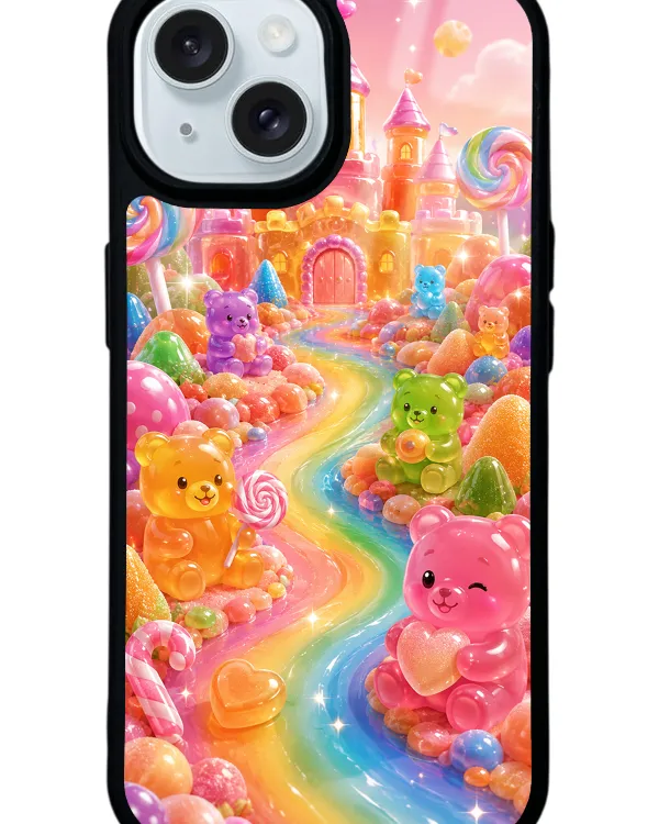 Jelly Bear Castle Glossy Telefon Kılıfı