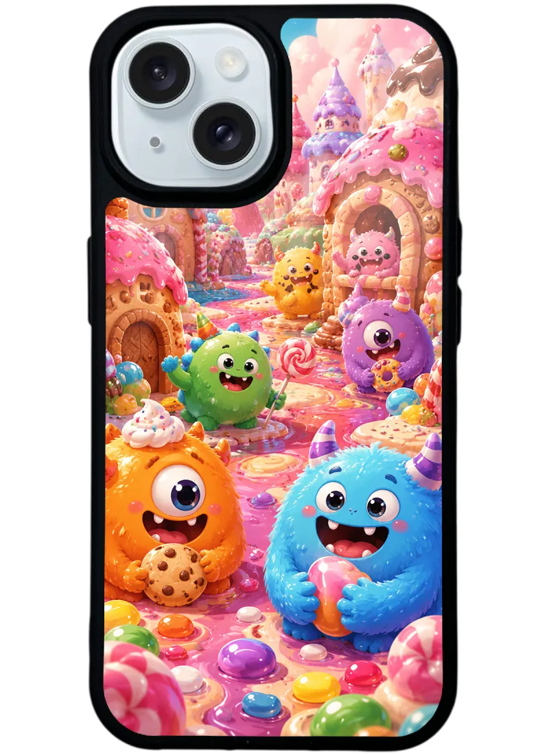 Sugar Monster Town Glossy Telefon Kılıfı Sugar Monster Town Glossy Telefon Kılıfı