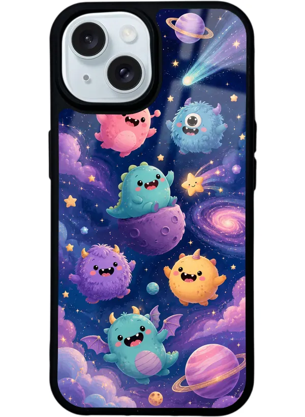 Monster Galaxy Glossy Telefon Kılıfı